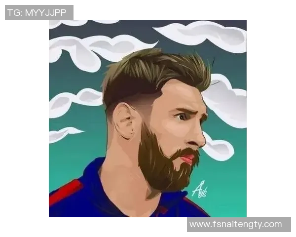 激情飞扬的足球巨星姆巴佩手绘头像，展现无尽赛场风采